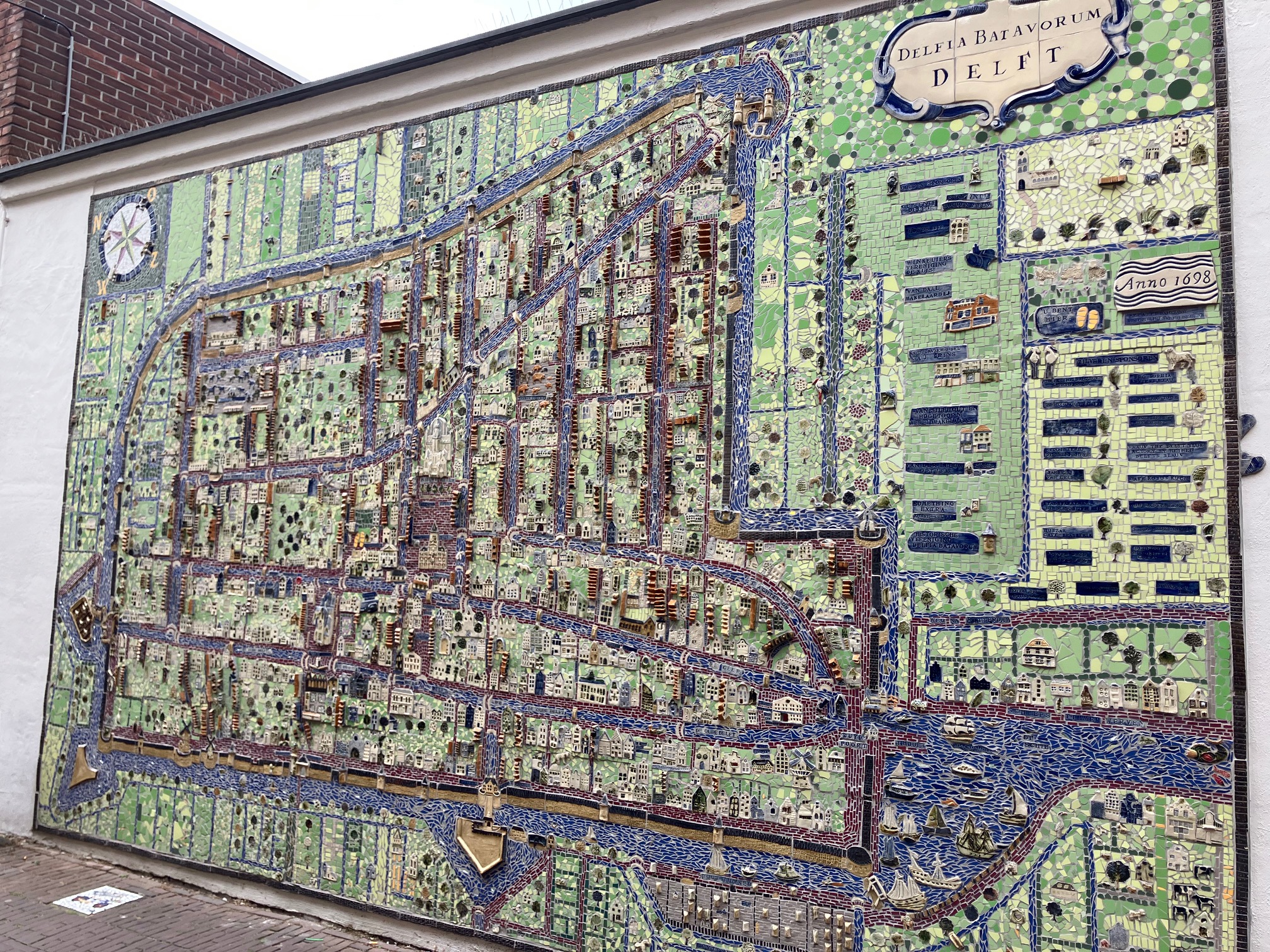 Mosaic map of Delft